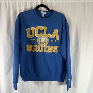 UCLA Bruins Sweatshirt Women's Medium Blue Crewneck Long Sleeve Fleece Champion